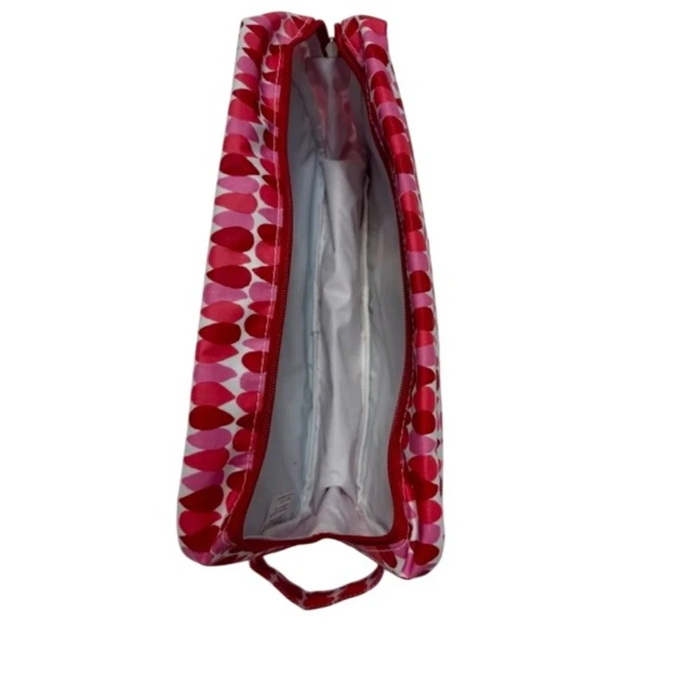 Pink Red‎ Heart Patterned Cosmetic Bag Makeup Pouch Organizer